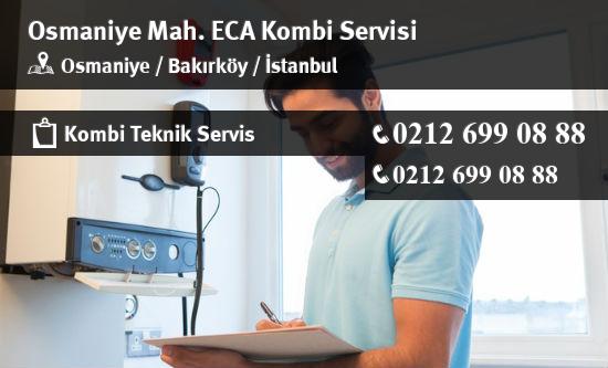 Osmaniye ECA Kombi Servisi İletişim